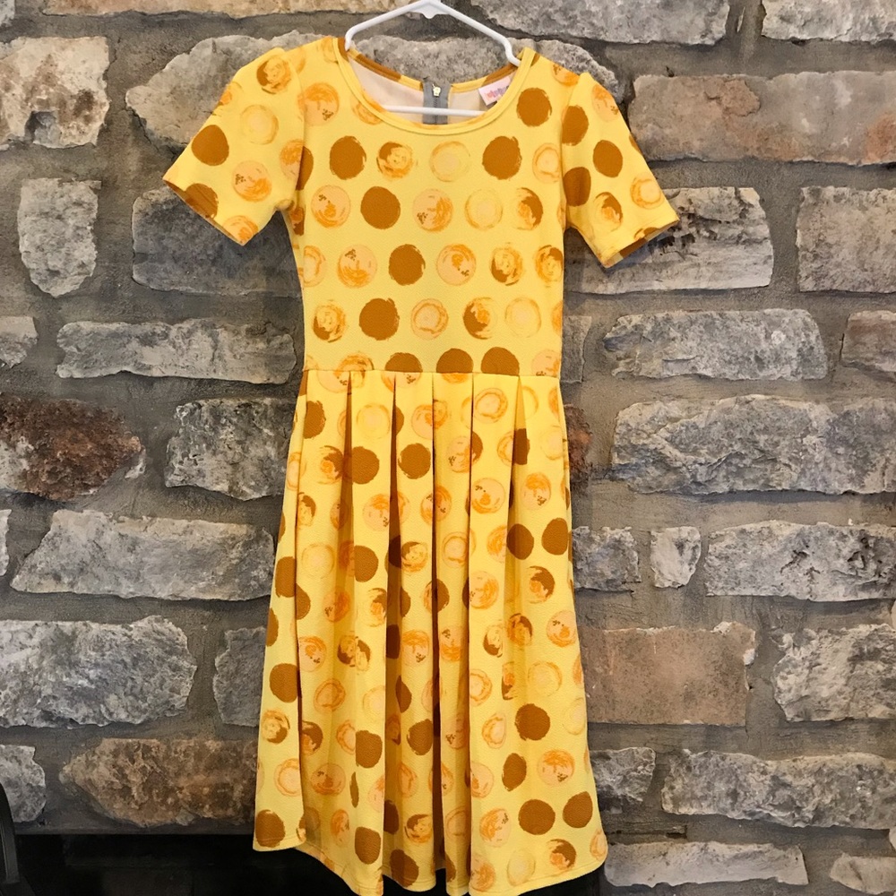 Happy Yellow LuLaRoe Amelia Dress ||Size XXS||
